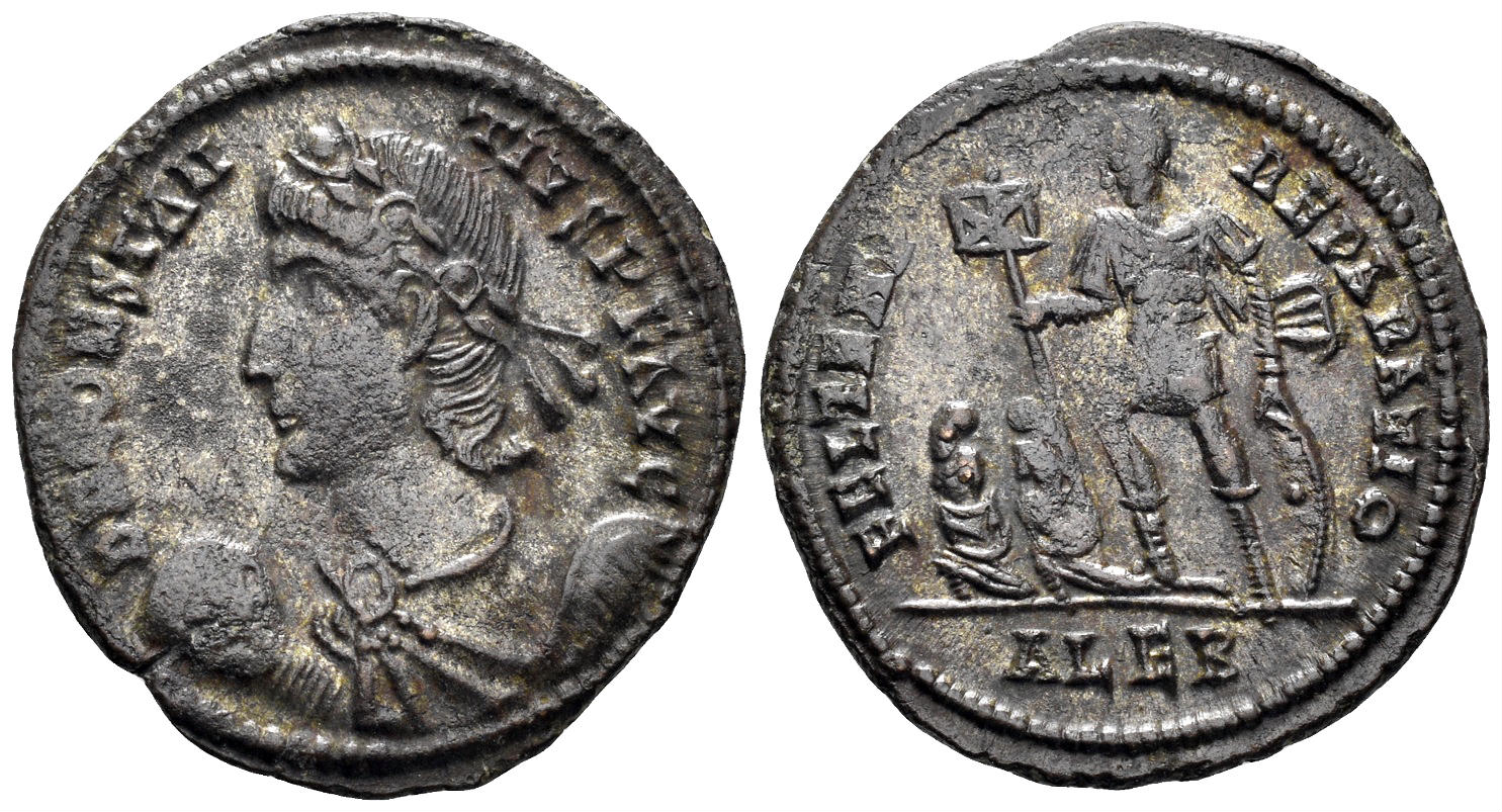 Constantius II. 337-361 AD. AE Centenionalis (3.80g, 22mm). Alexandria mint. Struck 348-50 AD. RIC 55