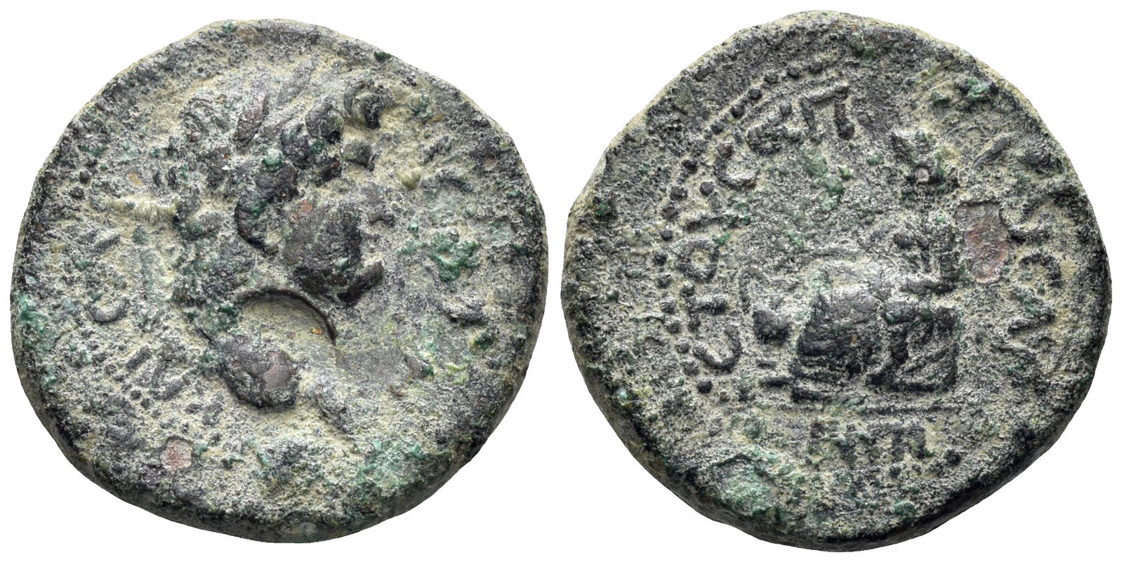 Kilikia, Anazarbos. Nero. 54-68 AD. AE 19mm (4.66g). RPC I 4063