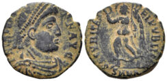 Valens. 364-378 AD. AE3 (2.14g, 16mm). Nicomedia mint. Struck 367-75 AD. RIC 12b-c