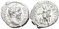 Septimius Severus. 193-211 AD. AR Denarius (3.40g, 20mm). Rome mint. Struck 208 AD. RIC 220