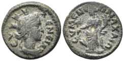 Phrygia. Eumeneia. Severan Times. 193-235 AD. AE 16mm (2.19g). SNG Copenhagen 388