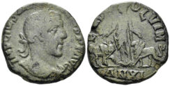 Moesia Superior, Viminacium. Trajan Decius. 249-251 AD. AE Sestertius (11.31g, 26mm). Dated CY 11 (249/50 AD). RPC IX 2