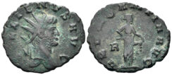 Gallienus. 253-268 AD. AE Antoninianus (2.24g, 21mm). Rome mint. Struck 267/8 AD. RIC 157