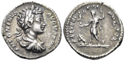 Caracalla. 198-217 AD. AR Denarius (2.37g, 18mm). Rome mint. Struck 199-200 AD. RIC 45