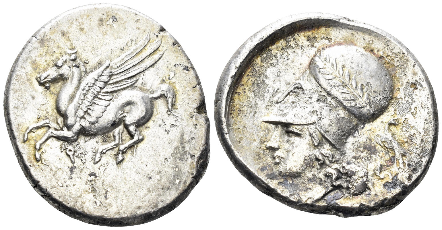 Corinthia, Corinth. Circa 375-307 BC. AR Stater (8.36g, 24mm). BCD Korinth 101