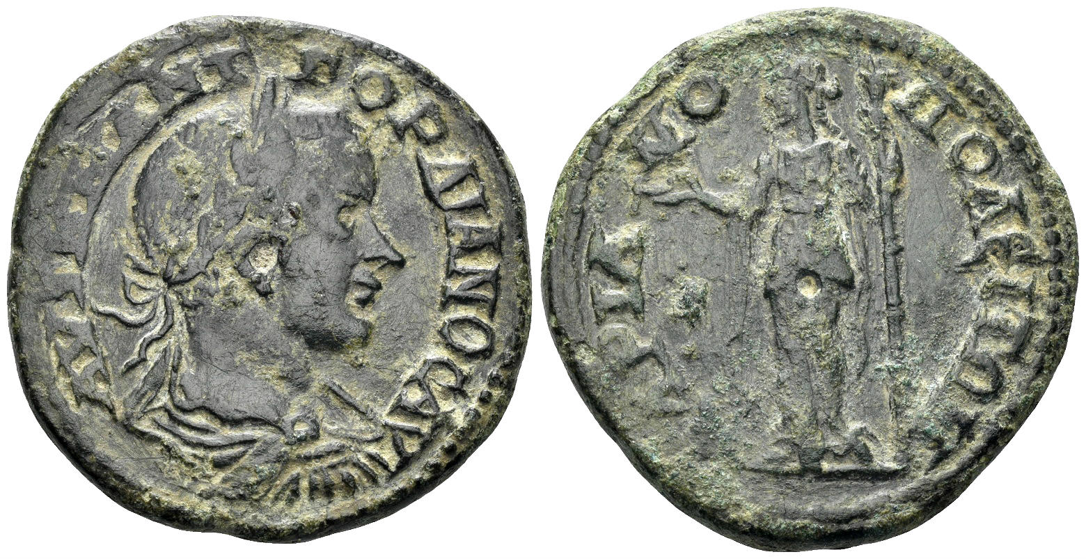 Thrace, Hadrianopolis. Gordian III. 238-244 AD. AE Tetrassarion (9.68g, 28mm). RPC VII.2 701