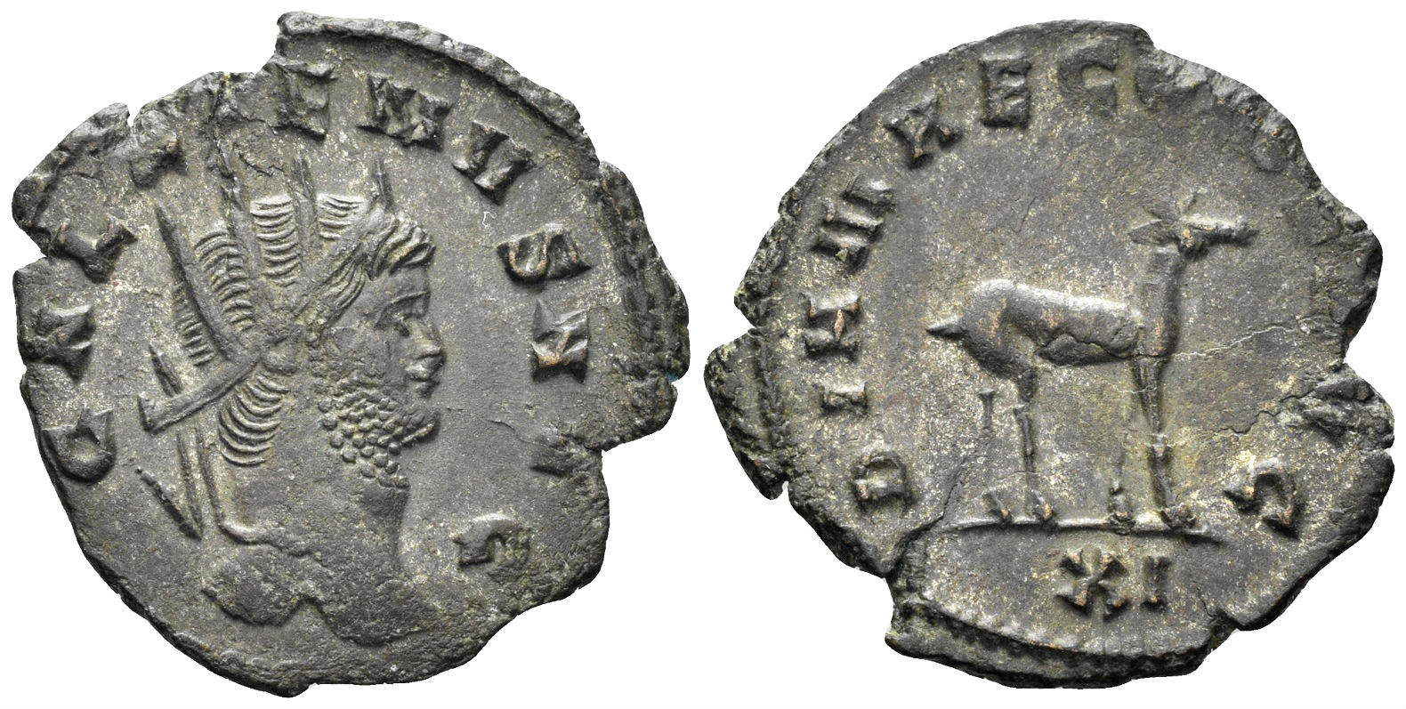 Gallienus. 253-268 AD. AE Antoninianus (2.43g, 21mm). Rome mint. Struck circa 267/8 AD. RIC 179