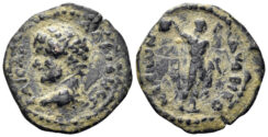 Lykaonia, Eikonion as Klaudeikonion. Hadrian. 117-138 AD. AE 16mm (1.68g). RPC III 2825