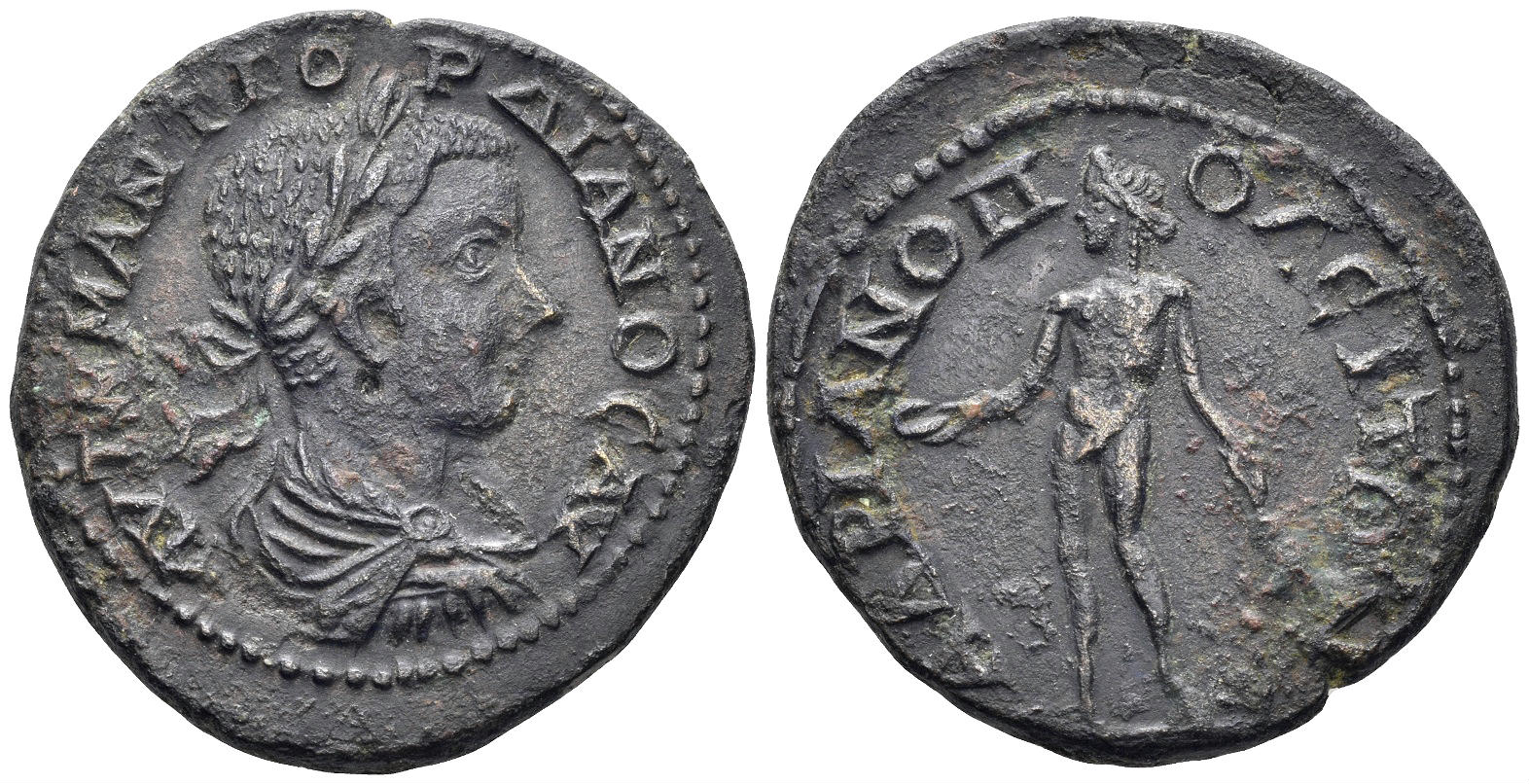 Thrace, Hadrianopolis. Gordian III. 238-244 AD. AE Tetrassarion (12.62g, 28mm). Jurukova, Hadrianopolis 494
