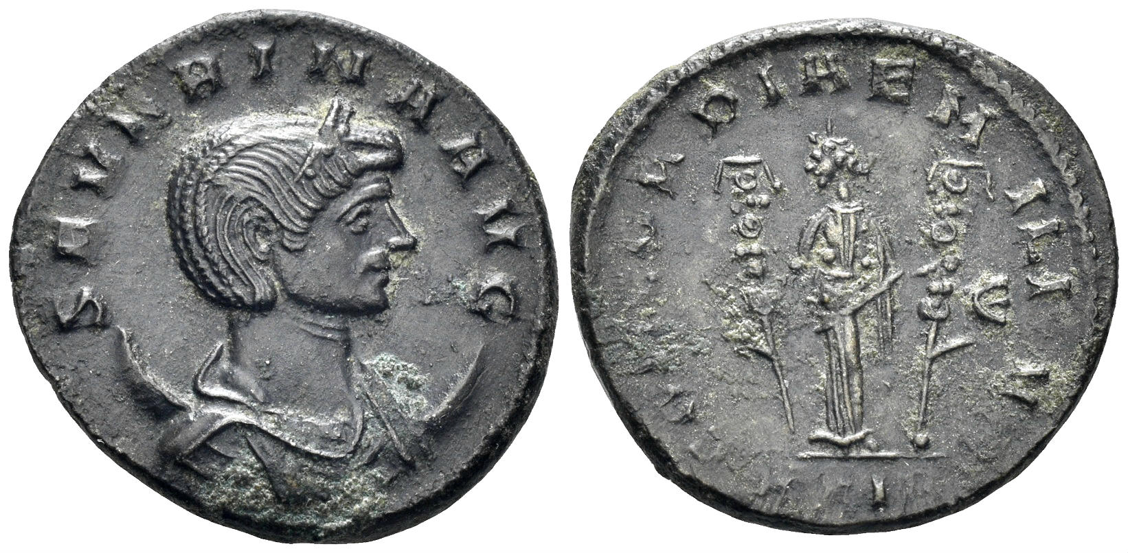 Severina, Augusta. 270-275 AD. AE Antoninianus (4.25g, 22mm). Rome mint. Struck 275 AD. RIC 4