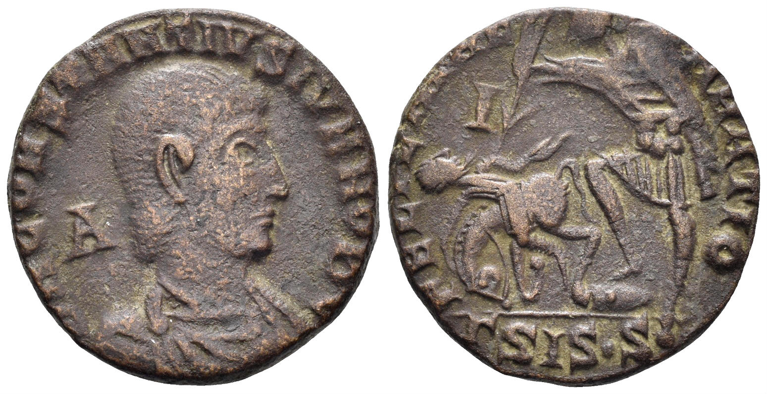 Constantius Gallus, Caesar. 351-354 AD. AE Centenionalis (4.15g, 19mm). Siscia mint. RIC 347