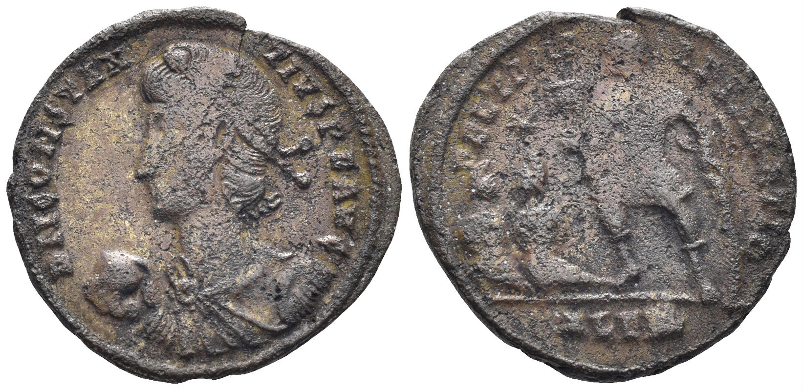Constantius II. 337-361 AD. AE Centenionalis (3.98g, 21mm). Alexandria mint. Struck 348-50 AD. RIC 55