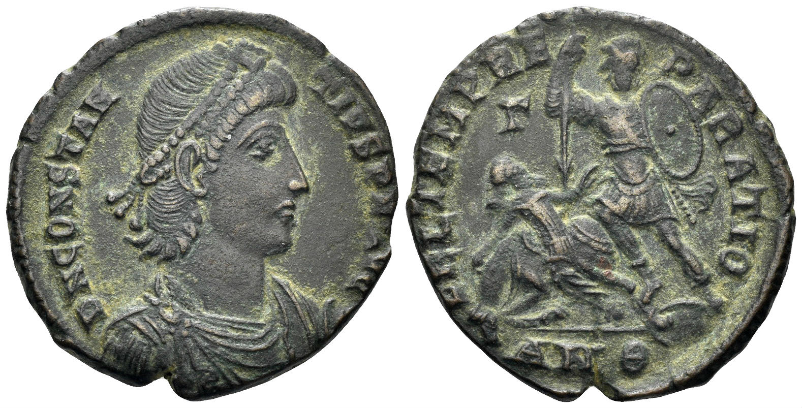 Constantius II. 337-361 AD. AE Centenionalis (5.10g, 23mm). Antioch mint. Struck 350-5 AD. LRBC 2625
