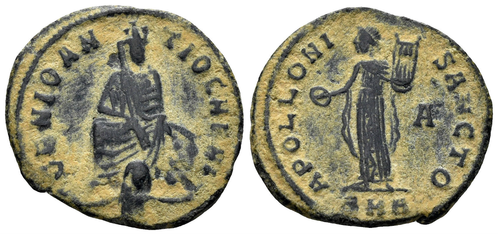 Time of Maximinus II Daia. 310-313 AD. AE Follis (1.25g, 16mm). Antioch mint. ‘Persecution’ Series. McAlee 170c