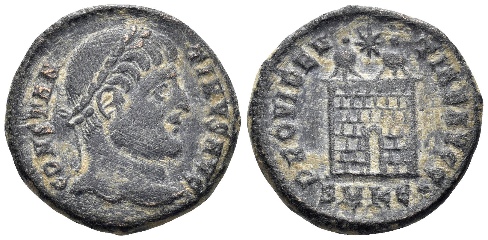 Constantine I 'the Great'. 307-337 AD. AE Follis (3.41g, 18mm). Cyzicus mint. Struck 324/5 AD. RIC 34