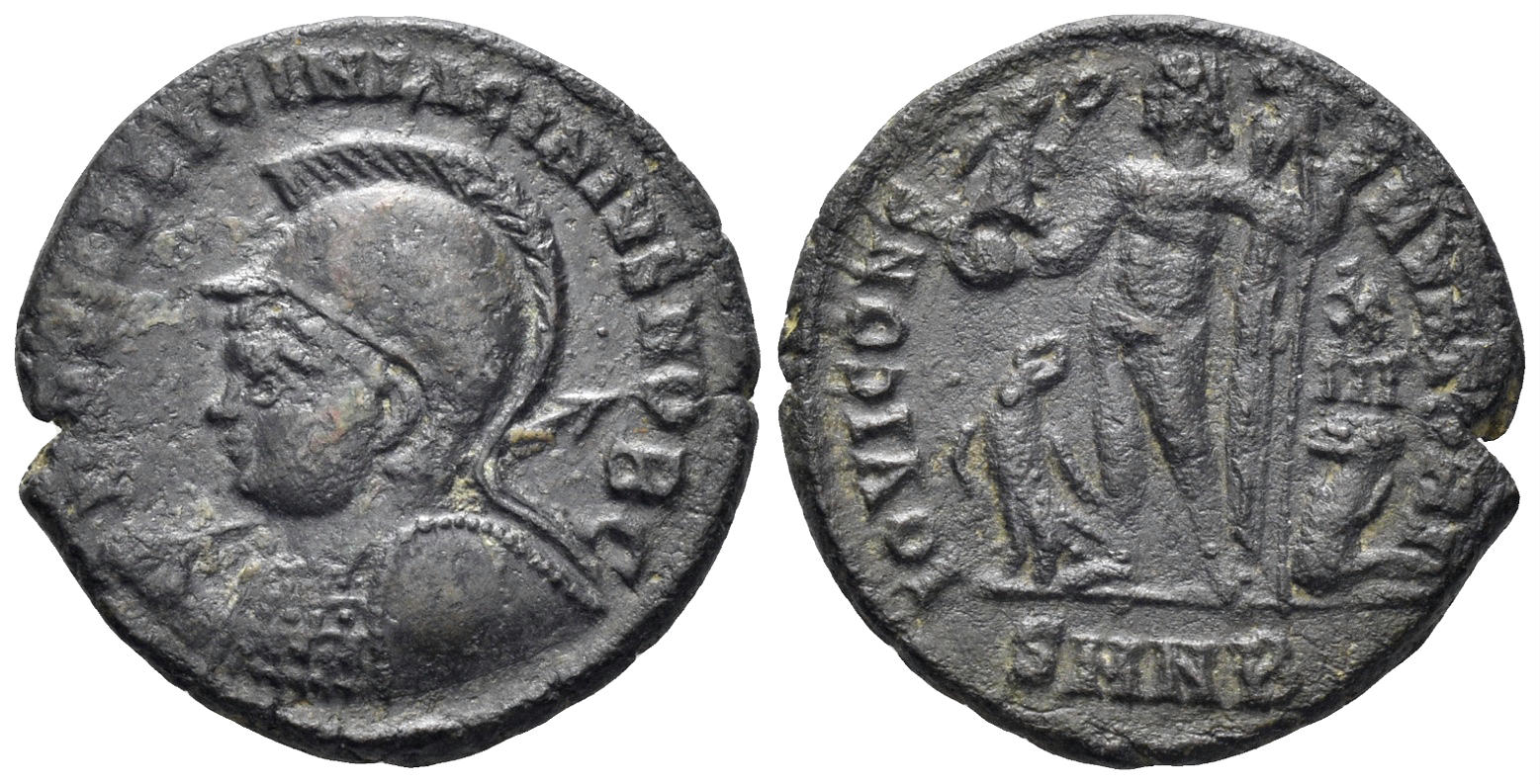 Licinius II, Caesar, 317-324 AD. AE Follis (3.18g, 18mm). Nicomedia mint. Struck 321-4 AD. RIC 49