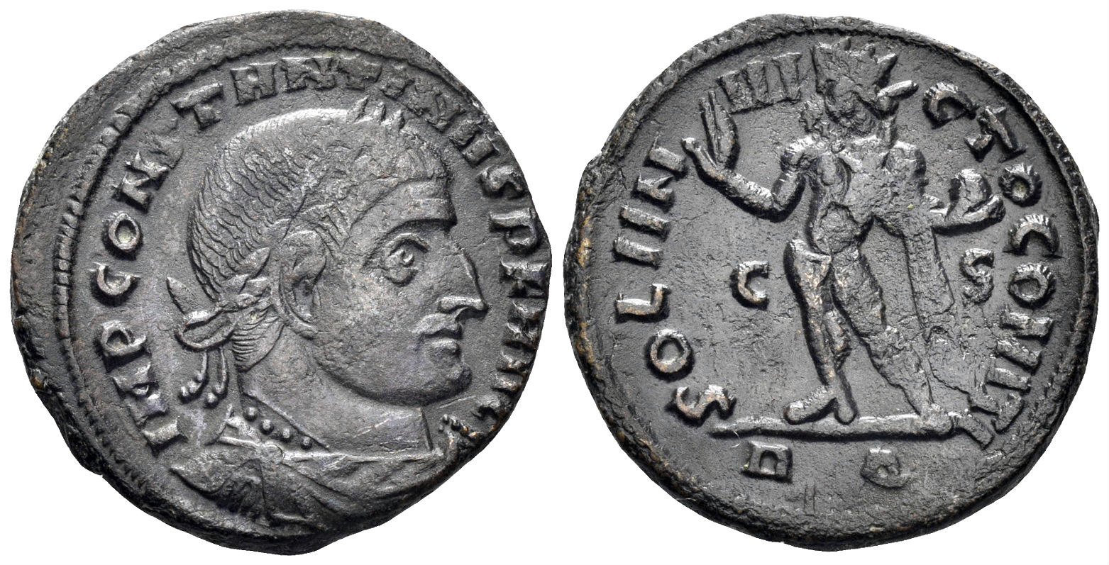 Constantine I 'the Great'. 307-337 AD. AE Follis (3.41g, 20mm). Rome mint. Struck 315/6 AD. RIC 37
