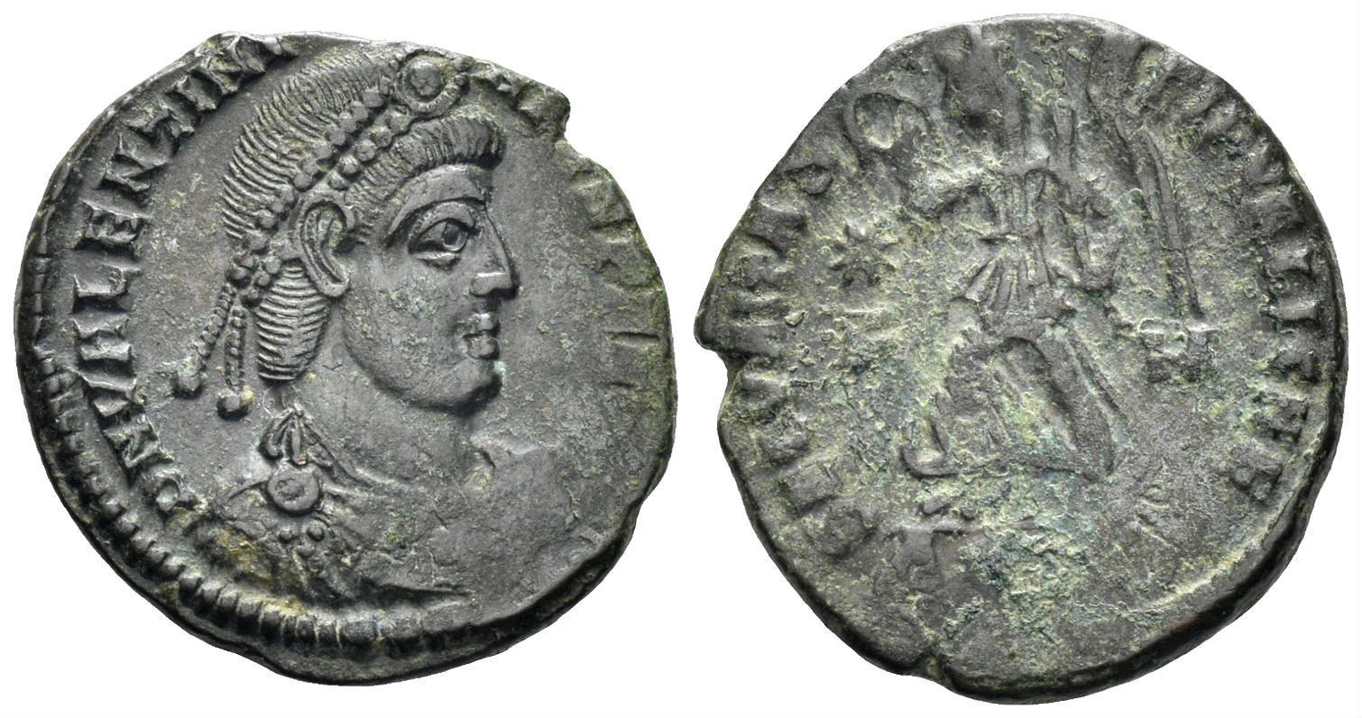 Valentinian I. 364-375 AD. AE3 (2.90g, 18mm). Siscia mint. Struck 364-7 AD. RIC 14a