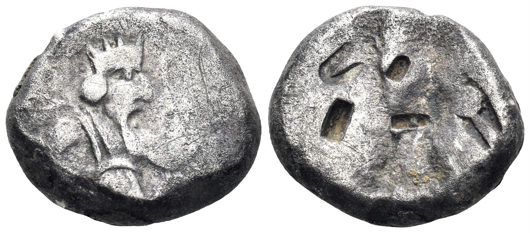 Achaemenid Empire. Circa 375-340 BC. AR Siglos (5.45g, 15.5mm). BMC Arabia pl. XXVII, 19