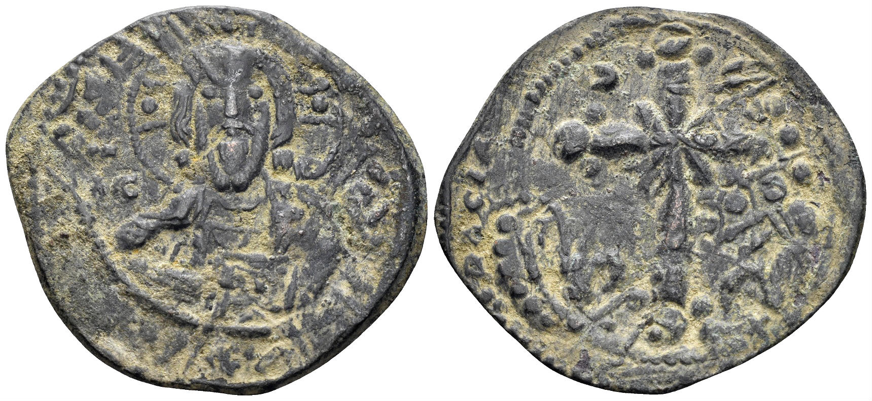 Time of Nicephorus III. 1078-1081. AE Anonymous Follis (3.22g, 27mm). Constantinople mint. SB 1878