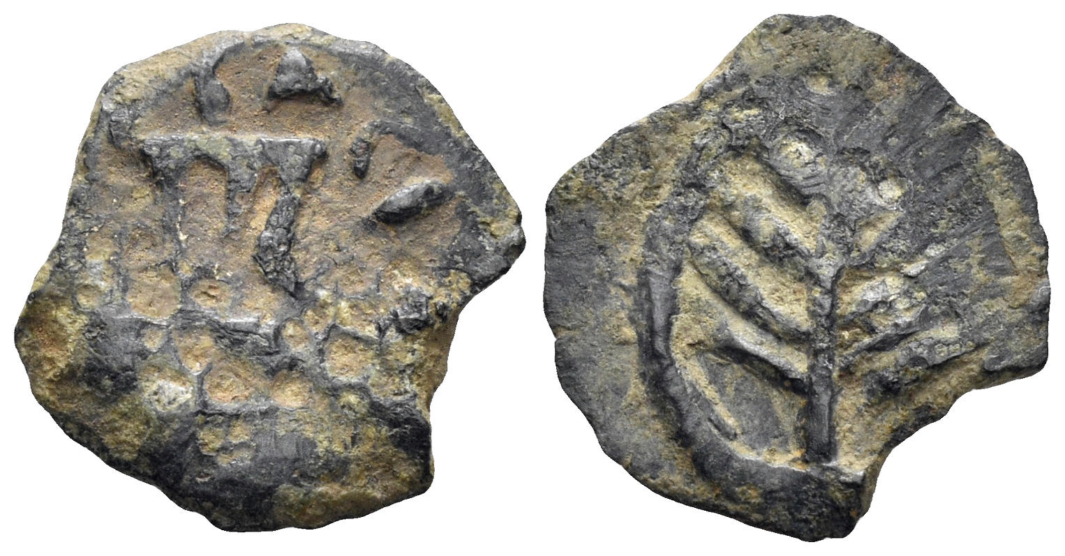 Judaea, Herodians. Herod I (the Great). 40-4 BC. AE 1/2 Prutah (0.81g, 12mm). Jerusalem mint. Struck circa 27-24 BC. Meshorer 56