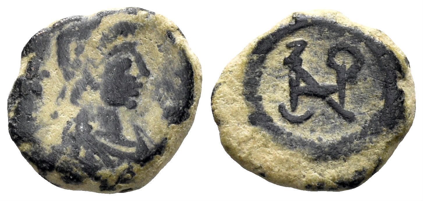 Zeno. 476-491. AE Nummus (0.77g, 10mm). Uncertain mint. Zeno monogram