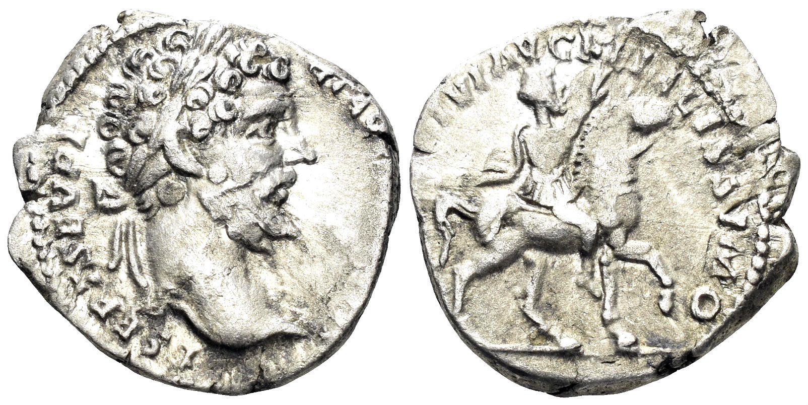 Septimius Severus. 193-211 AD. AR Denarius (3.19g, 19mm). Rome mint. Struck 196/7 AD. RIC 74