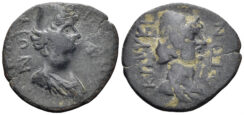 Kilikia, Korykos. Imperial Times. 2nd-3rd centuries AD. AE 20mm (2.64g). SNG France 1103 var.