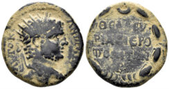 Cyrrhestica, Hierapolis. Caracalla. 198-217 AD. AE 22mm (7.59g). Butcher 55 var.