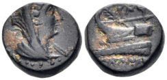 Phoenicia, Marathos. 217/6-185/4 BC. AE 14mm (4.35g). Dated CY 73 (187/6 BC). Duyrat 184-209
