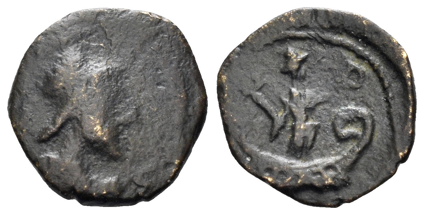Palmyrene, Palmyra. Circa 2nd-3rd centuries AD. AE 9mm (0.43g). cf. Stephen Album 28, 14