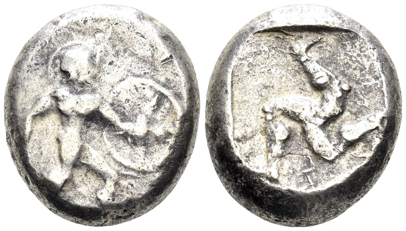 Pamphylia, Aspendos. Circa 465-430 BC. AR Stater (11.00g, 20mm). Cf. SNG BN 12-3