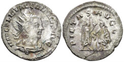 Valerian I. 253-260 AD. AR Antoninianus (2.69g, 21.5mm). Samosata mint. Struck 255/6 BC. RIC 284