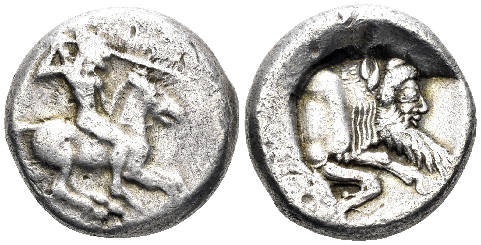 Sicily, Gela. Circa 490/85-480/75 BC. AR Didrachm (8.31g, 19mm). Jenkins, Gela, Group Ic