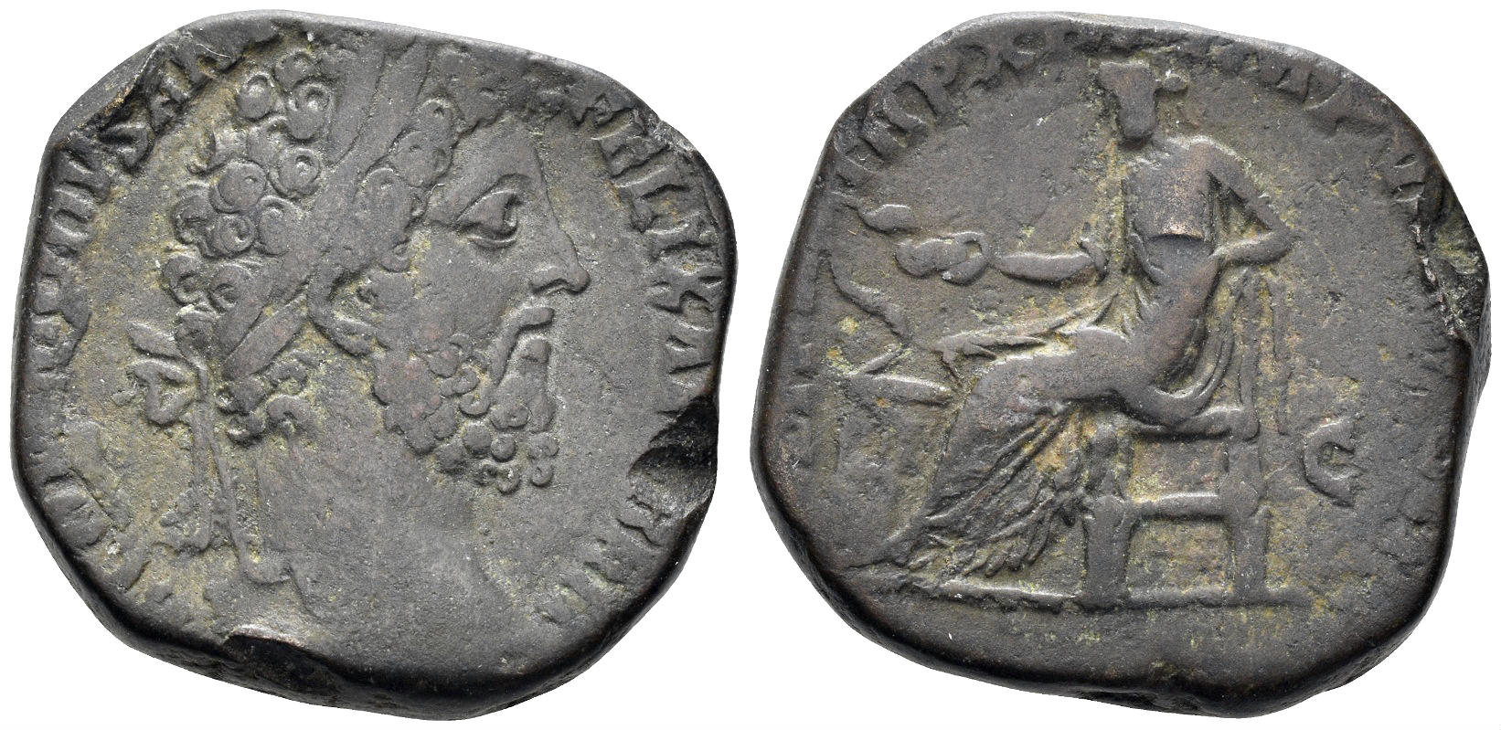 Commodus. 177-192 AD. AE Sestertius (22.21g, 28mm). Rome mint. Struck 187/8 AD. RIC 512