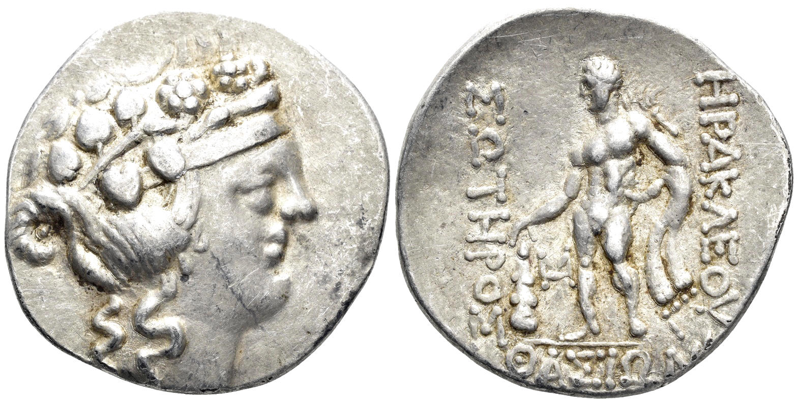 Thrace, Thasos (Island). 2nd century BC. AR Tetradrachm (16.35g, 32mm). Le Rider Thasos, pl. IV 52 var.