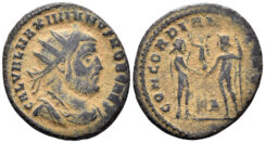 Galerius, as Caesar. 293-305 AD. AE Radiatus (3.29g, 22mm). Cyzicus mint. Struck circa 295-9 AD. RIC 19b