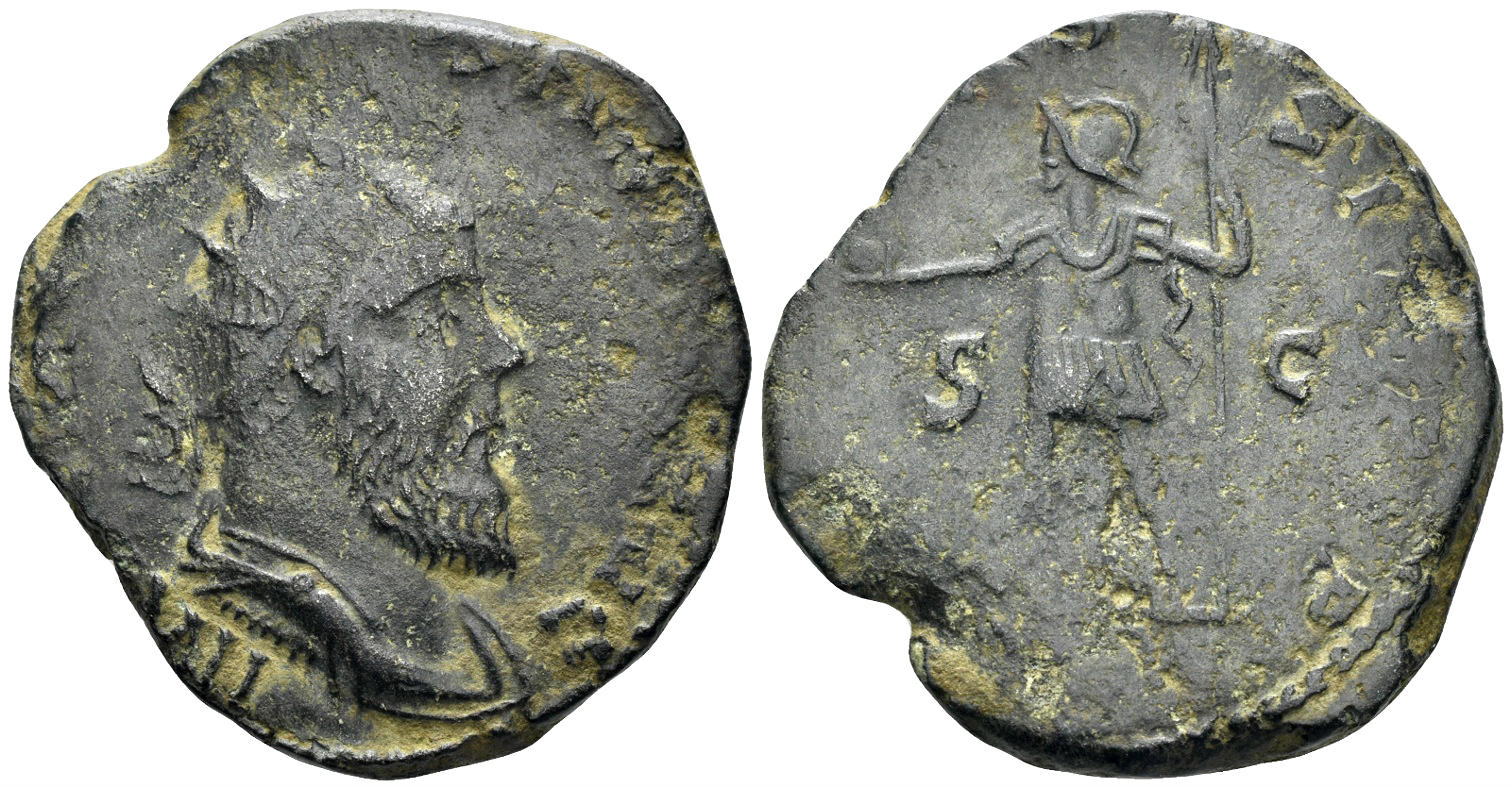 Postumus. 260-269 AD. AE Double Sestertius (17.36g, 31mm). Cologne mint. Struck 264/5 AD. RIC 113