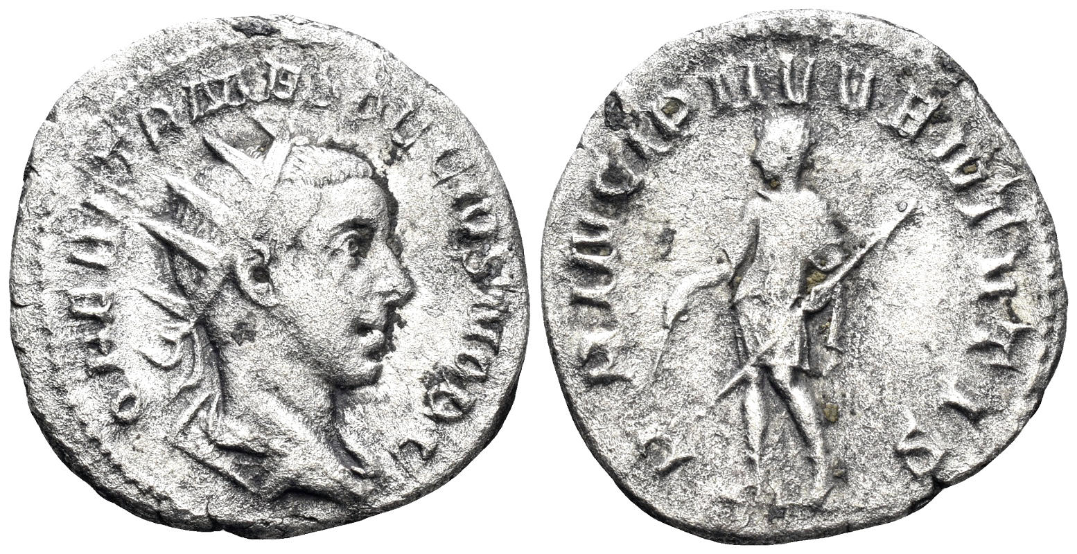 Herennius Etruscus, as Caesar. 250-251 AD. AR Antoninianus (2.80g, 22mm). Rome mint. Struck 250 AD. RIC 147c