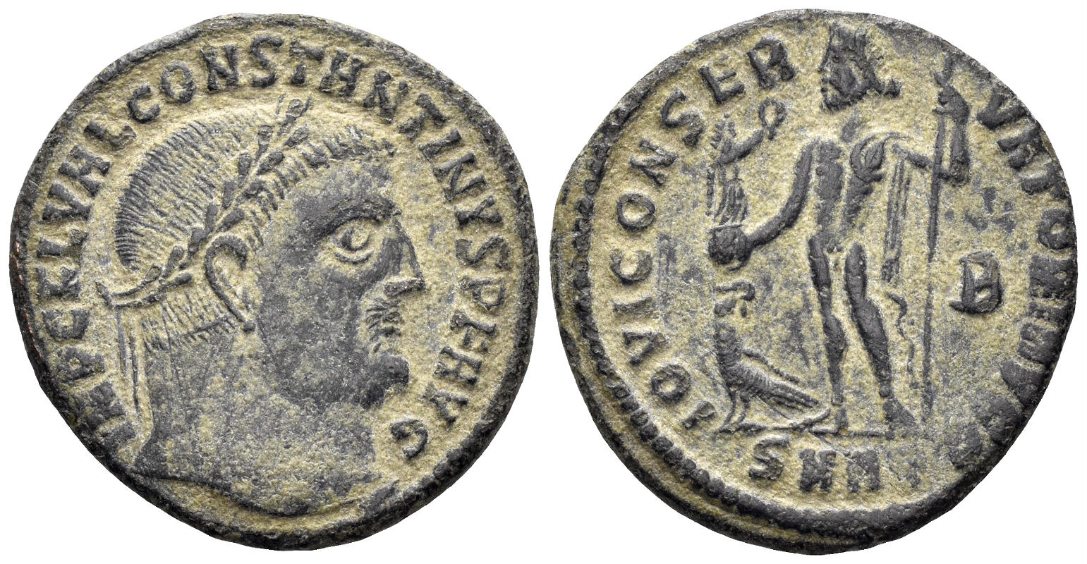 Constantine I "the Great". 307-337 AD. AE Follis (3.98g, 21mm). Heraclea mint. Struck 313 AD. RIC 75