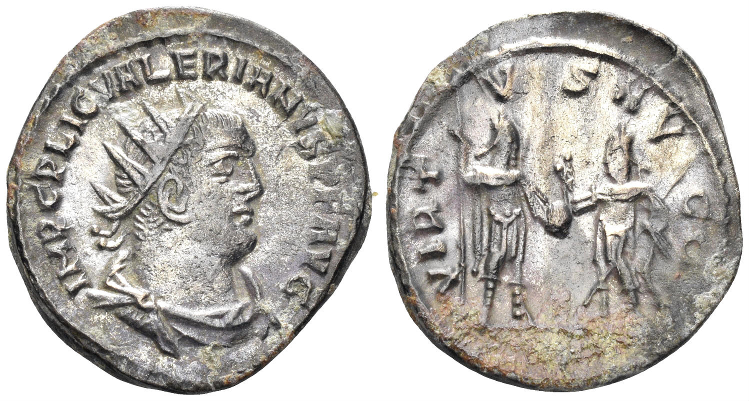 Valerian I. 253-260 AD. AR Antoninianus (3.59g, 21.5mm). Samosata mint. Struck 255/6 AD. RIC 292