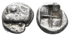 Ionia, Phokaia. 6th century BC. AR Hemiobol (0.35g, 6mm). SNG Kayhan I 1426-7