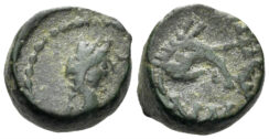 Southern Gaul. Massalia. 3rd-1st century BC. AE 11mm (2.62g). De la Tour 2086