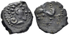 Celtic Central Gaul. Bituriges Cubi. 1st century BC. AE mm (3.14g, 19mm). Cf. D&T 3499A