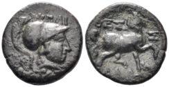 Thessaly, Thessalian League. Circa 100-50 BC. AE Dichalkon (4.50g, 18mm). Hippaitas, magistrate. BCD Thessaly 840