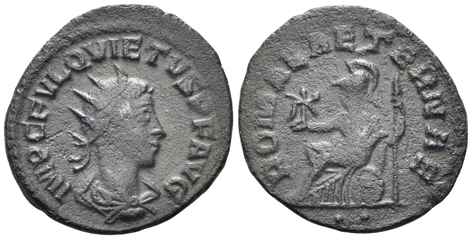 Quietus. 261-262 AD. BI Antoninianus (2.61g, 21mm). Antioch mint. Struck 261/2 AD. RIC 9