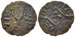 Axum. Hethasas. Early 7th Century-620. CU (0.99g, 17mm). Munro-Hay type 141