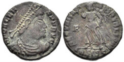 Valens. 364-378 AD. AE3 (2.79g, 17mm). Siscia mint. Struck 364-7 AD. RIC 7b