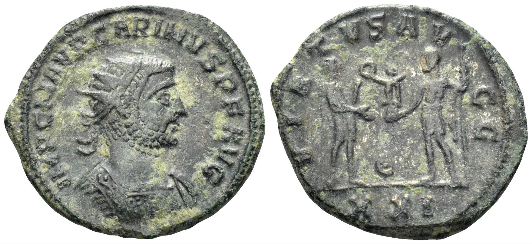 Carinus. 282-285 AD. AE Antoninianus (3.68g, 22mm). Antioch mint. Struck 282/3 AD. RIC 325