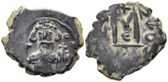 Constans II. 641-668 AD. AE Follis (3.68g, 21.5mm). Constantinople mint. SB 1000